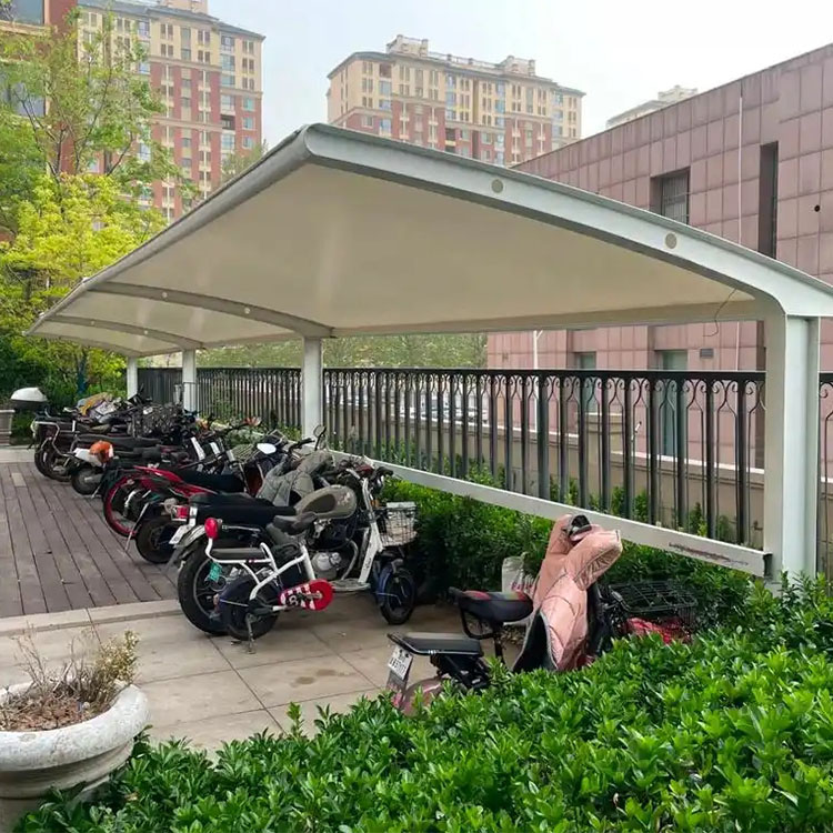 曲阜县膜结构电动车棚